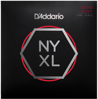 NYXL55110 NYXL Комплект струн для бас-гитары, никелированные, Long Scale, Heavy, 55-110, D'Addario от магазина Соло в Иркутске