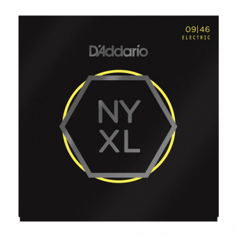 NYXL0946 NYXL Комплект струн для электрогитары, никелированные, Regular Light, 09-46, D'Addario от магазина Соло в Иркутске