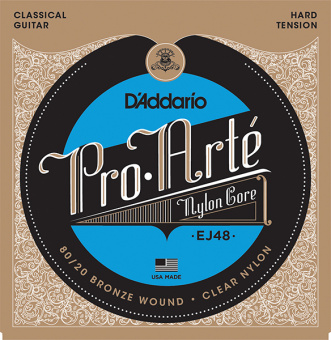 EJ48 PRO ARTE Струны для классической гитары нейлоновые Hard D`Addario от магазина Соло в Иркутске