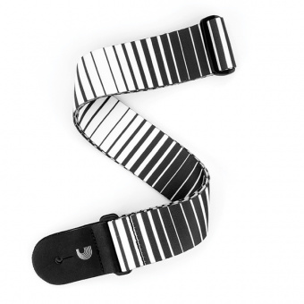 P20S1508 Rock Ремень для гитары, рисунок «Optical Stripes», белый, Planet Waves от магазина Соло в Иркутске