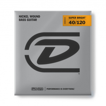 DBSBN40120 Super Bright Комплект струн для 5-струнной бас-гитары, никелиров, Light, 40-120, Dunlop от магазина Соло в Иркутске