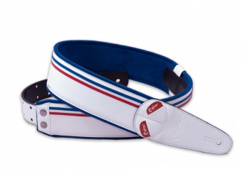 8401070110309 Mojo Race White Ремень для гитары, RightOn Straps от магазина Соло в Иркутске
