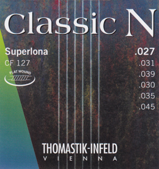 CF127 Classic N Комплект струн для акустической гитары, нейлон/хромированная сталь 027-045 Thomastik от магазина Соло в Иркутске