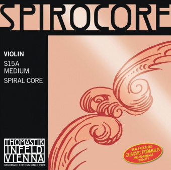 S15A Spirocore Комплект струн для скрипки размером 4/4, среднее натяжение, Thomastik от магазина Соло в Иркутске