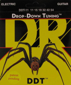 DDT-11 Drop-Down Tuning Комплект струн для электрогитары, никелированные, 11-54, DR от магазина Соло в Иркутске