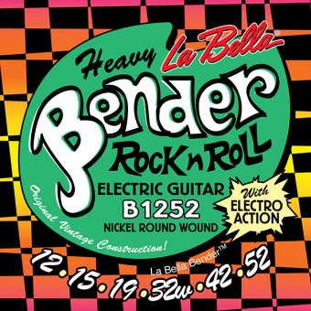B1252 The Bender Heavy Комплект струн для электрогитары, никелированные, 12-52, La Bella от магазина Соло в Иркутске
