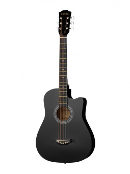 FT-D38-BK Акустическая гитара, с вырезом, черная, Fante от магазина Соло в Иркутске
