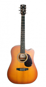 MR600F-LVBS MR Series Электро-акустическая гитара, с вырезом, Cort от магазина Соло в Иркутске
