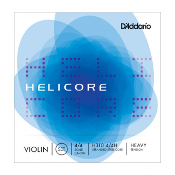 H310-4/4H Helicore Комплект струн для скрипки размером 4/4, сильное натяжение, D'Addario от магазина Соло в Иркутске