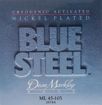 DM2674A Blue Steel NPS Комплект струн для бас-гитары, никелированные, 45-105, Dean Markley от магазина Соло в Иркутске