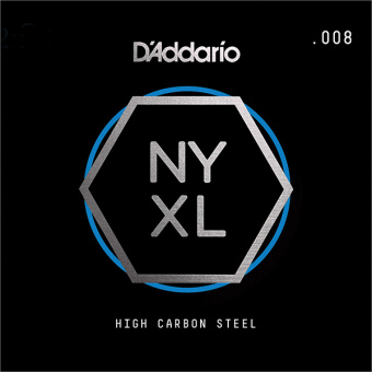 NYS008 NYXL Отдельная струна для гитары, сталь, .008, D'Addario от магазина Соло в Иркутске
