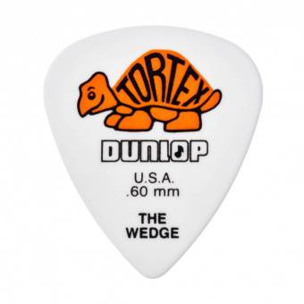 424P.60 Tortex Wedge Медиаторы 12шт, толщина 0,60мм, Dunlop от магазина Соло в Иркутске