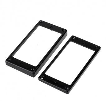 MX1588BK-MX1589BK Комплект рамок звукоснимателей (1+1), прямые, черные, Musiclily от магазина Соло в Иркутске