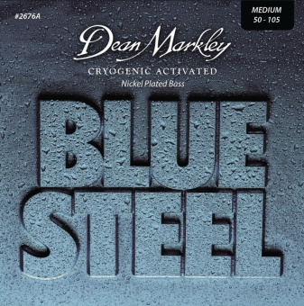 DM2676A Blue Steel NPS Комплект струн для бас-гитары, никелированные, 50-105, Dean Markley от магазина Соло в Иркутске