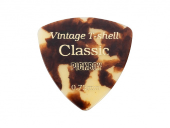 GP-54/075 Celluloid Vintage Classic T-Shell Медиаторы 50шт, толщина 0.75мм, Pickboy от магазина Соло в Иркутске