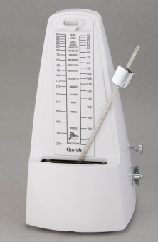 WSM-330WH Метроном механический белый Cherub от магазина Соло в Иркутске