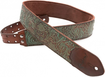 8401050090089 Leathercraft Blackguard Teal Ремень для гитары, RightOn Straps от магазина Соло в Иркутске