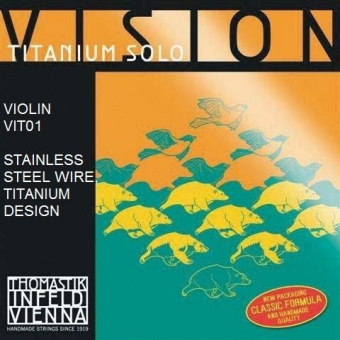 VIT01 Vision Titanium Отдельная струна E/Ми для скрипки размером 4/4, среднее натяжение, Thomastik от магазина Соло в Иркутске
