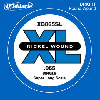 XB065SL Nickel Wound Отдельная струна для бас-гитары, никелированная, .065, Super Long, D'Addario от магазина Соло в Иркутске