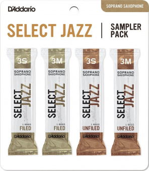 DSJ-I3S Select Jazz Набор тростей для саксофона сопрано, размер 3S-3M, 4шт, Rico от магазина Соло в Иркутске