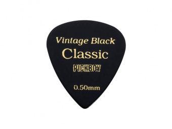 GP-07/05 Celluloid Vintage Classic Black Медиаторы 50шт, толщина 0.50мм, Pickboy от магазина Соло в Иркутске