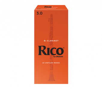 RCA2530 Rico Трости для кларнета Bb, размер 3.0, 25шт, Rico от магазина Соло в Иркутске