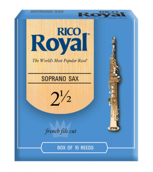 RIB1025 Rico Royal Трости для саксофона-сопрано, размер 2.5, 10шт в упаковке Rico от магазина Соло в Иркутске