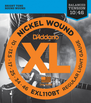 EXL110BT Nickel Wound Комплект струн для электрогитары, Regular Light, 10-46, D'Addario от магазина Соло в Иркутске