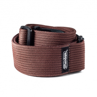 D27-01BR Ribbed Ремень для гитары, хлопок, коричневый, Dunlop от магазина Соло в Иркутске