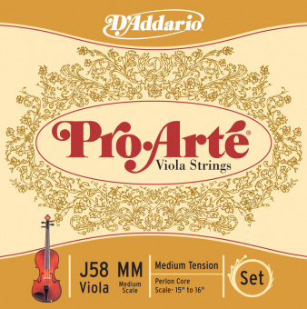 J58-MM PROARTE Комплект струн для альта D`Addario от магазина Соло в Иркутске