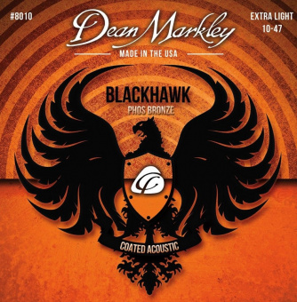 DM8010 Blackhawk Pure Bronze Комплект струн для акустической гитары,с покрытием, 10-47, Dean Markley от магазина Соло в Иркутске