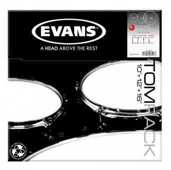 ETP-G1CLR-R G1 Clear Rock Набор пластика для том барабана (10", 12", 16"), Evans от магазина Соло в Иркутске