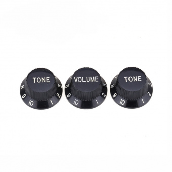 MX1563BK-2MX1564BK Комплект ручек потенциометров (2+1), Strat Style, черные, Musiclily от магазина Соло в Иркутске