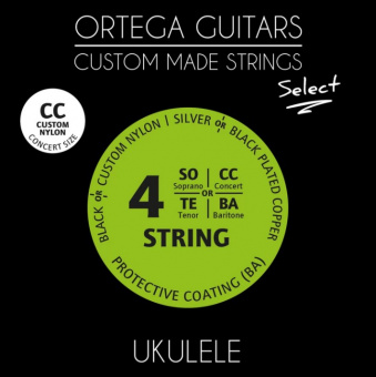 UKS-CC Select Комплект струн для концертного укулеле, с покрытием, Ortega от магазина Соло в Иркутске