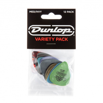 PVP102 Набор медиаторов Guitar MED/HVY Pick Variety Pack 12шт, средние/толстые, Dunlop от магазина Соло в Иркутске
