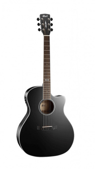 GA5F-BK Grand Regal Series Электро-акустическая гитара, с вырезом, черная, Cort от магазина Соло в Иркутске
