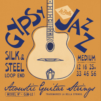 GJM-LE Gypsy Jazz Silk & Steel Medium Комплект струн для акустической гитары 12-56 LaBella от магазина Соло в Иркутске