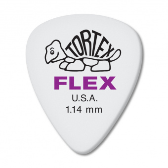 428P1.14 Tortex Flex Медиаторы, 12шт, толщина 1,14мм, Dunlop от магазина Соло в Иркутске