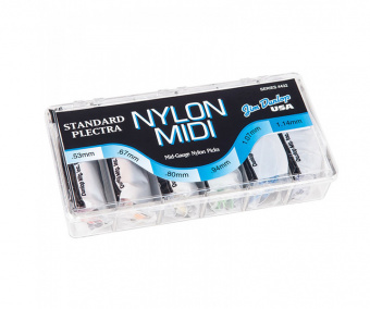 4432 Nylon Midi Standard Коробка медиаторов, 216шт, 6 толщин, Dunlop от магазина Соло в Иркутске