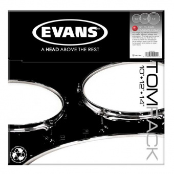 ETP-G1CLR-F G1 Clear Fusion Набор пластика для том барабана (10", 12", 14"), Evans от магазина Соло в Иркутске