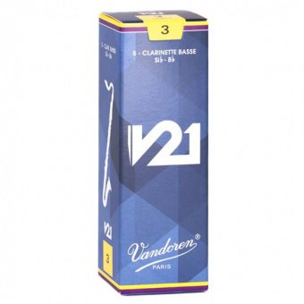 CR823 V21 Трости для кларнета бас, №3.0, 5шт, Vandoren от магазина Соло в Иркутске