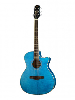 MG-07-BL Акустическая гитара, с вырезом, синяя, Magna от магазина Соло в Иркутске