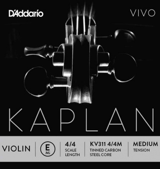 KV311-4/4M Kaplan Vivo Отдельная струна E/Ми для скрипки размером 4/4, среднее натяжение, D'Addario от магазина Соло в Иркутске