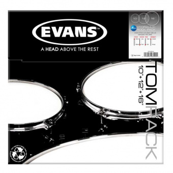 ETP-HYDGL-R Hydraulic Glass Rock Набор пластика для том барабана, 10"/12"/16", Evans от магазина Соло в Иркутске