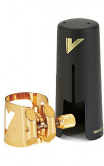 LC06P Optimum Лигатура и колпачок для саксофона сопрано, позолоченная, Vandoren от магазина Соло в Иркутске