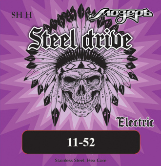 SH-H Steel Drive Комплект струн для электрогитары, сталь, 11-52, Мозеръ от магазина Соло в Иркутске