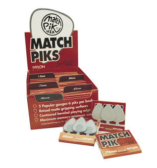 4480 Match Pik Nylon Витрина медиаторов, 60 коробок, 360шт, 5 толщин, Dunlop от магазина Соло в Иркутске