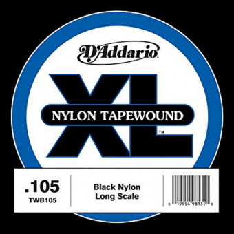 TWB105 Tapewound Отдельная струна для бас-гитары, нейлоновая оплетка, 105, D'Addario от магазина Соло в Иркутске