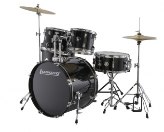 LC17511 Accent Drive Барабанная установка, черная, Ludwig от магазина Соло в Иркутске