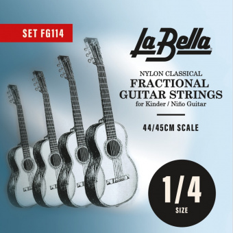 FG114 Комплект струн для уменьшенной классической 1/4 гитары La Bella от магазина Соло в Иркутске